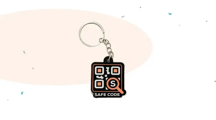 Safe Code Medal Keychain